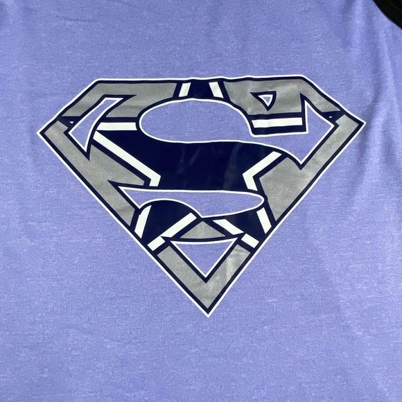 Dri Fit Performance Womens Purple Geometric SuperWoman Tank Top Size Large‎ - Picture 3 of 8